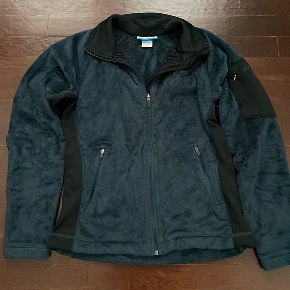 Women's Columbia Zipper Fuzzy Winter Jacket Medium - Picture 1 of 16